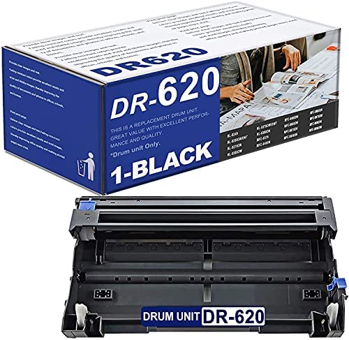 DR620 Drum Unit (1PK) VSERIK Compatible Replacement for Brother HL 5340D, 5350DN, 5370DW, 5370DWT, DCP 8080DN, 8085DN, MFC 8480DN, 8890DW Printer (25,000 Yield), Part Number DR620