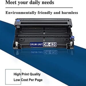 DR620 Drum Unit (1PK) VSERIK Compatible Replacement for Brother HL 5340D, 5350DN, 5370DW, 5370DWT, DCP 8080DN, 8085DN, MFC 8480DN, 8890DW Printer (25,000 Yield), Part Number DR620