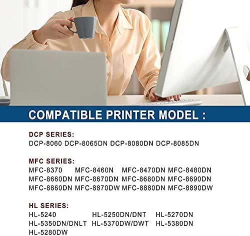 DR620 Drum Unit (1PK) VSERIK Compatible Replacement for Brother HL 5340D, 5350DN, 5370DW, 5370DWT, DCP 8080DN, 8085DN, MFC 8480DN, 8890DW Printer (25,000 Yield), Part Number DR620