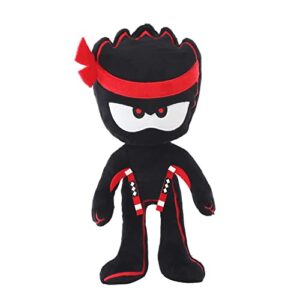 ninja kidz tv plush buddy – ashton | 12 inch figure | removable signature toy axes | collectable | great gift & fun toy for kids