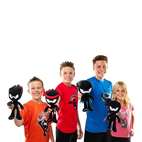 NINJA KIDZ TV Plush Buddy – Ashton | 12 Inch Figure | Removable Signature Toy Axes | Collectable | Great Gift & Fun Toy for Kids