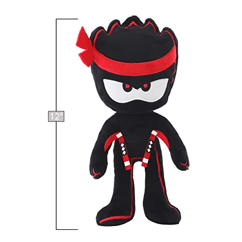 NINJA KIDZ TV Plush Buddy – Ashton | 12 Inch Figure | Removable Signature Toy Axes | Collectable | Great Gift & Fun Toy for Kids