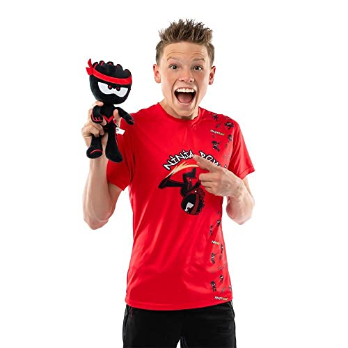 NINJA KIDZ TV Plush Buddy – Ashton | 12 Inch Figure | Removable Signature Toy Axes | Collectable | Great Gift & Fun Toy for Kids