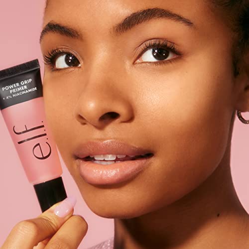 e.l.f. Power Grip Primer + 4% Niacinamide, Gel-Based & Hydrating Face Primer, Evens Skin & Brightens, Grips Makeup, Vegan & Cruelty-Free, 0.811 Fl Oz