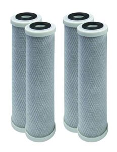 4-pack replacement ge gxwh04f activated carbon block filter – universal 10 inch filter for ge household pre-filtration system