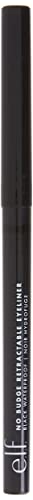 e.l.f. No Budge Retractable Eyeliner, Creamy, Ultra-Pigmented & Waterproof, Creates Bold & Defined Lines, Vegan & Cruelty-Free, Black 0.006 Oz