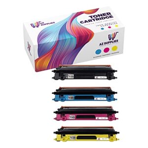az remanufactured toner cartridge set replacement for brother tn115 set use in dcp-9040 dcp-9040cn dcp-9045 dcp-9045cdn dcp-9045cn hl-4040 hl-4040cdn (black, cyan, yellow, magenta, 4-pack)