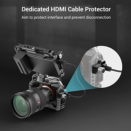 SmallRig Cage Kit for Atomos Ninja V/Ninja V+, with NATO Rail, 1/4”-20 Screw, M3 Screw，HDMI Cable Clamp, and Sunhood, Fully Protect Camera Monitor - 3788