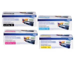 genuine brother tn-315 bk/c/m/y high yield toner cartridge 4 pack pc, personal computer