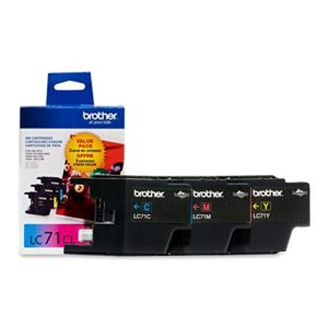 2 x brother lc713pks innobella standard yield ink cartridge – 3 pack – 1 each of lc71c, lc71m, lc71y – retail packaging-cyan/yellow/magenta