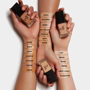 e.l.f. Flawless Finish Foundation, Improves Uneven Skin Tone, Lightweight, Medium Coverage & Semi-Matte, Vegan & Cruelty-Free, Beige 0.68 Fl Oz