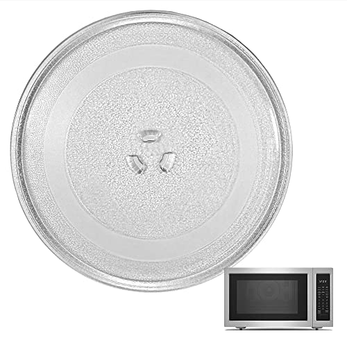 12.5" GE and Samsung -Compatible Microwave Glass Plate/Microwave Glass Turntable Plate Replacement - 12 1/2" Plate, Equivalent to G.E. WB39X10002 and WB39X10003