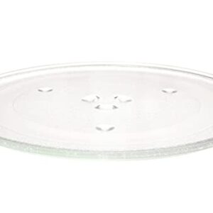 12.5" GE and Samsung -Compatible Microwave Glass Plate/Microwave Glass Turntable Plate Replacement - 12 1/2" Plate, Equivalent to G.E. WB39X10002 and WB39X10003