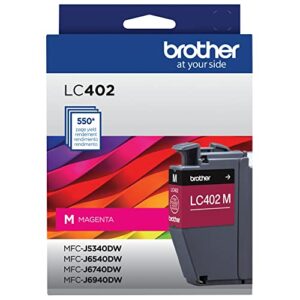 brother genuine lc402m standard yield magenta ink cartridge