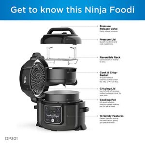 Ninja Pressure Cookers & Canners, 6.5 qt, Black