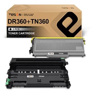 tesen dr360 tn360 compatible drum and toner replacement for brother dr360 tn360 (1drum + 1toner) work with dcp-7030, dcp-7040, hl-2140, hl-2170w, mfc-7340, mfc-7345n, mfc-7440n, mfc-7840w series
