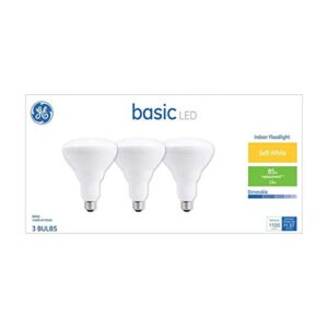 ge basic 3-pack 85 w equivalent dimmable 2700k warm white r40 led light fixture light bulbs 46309