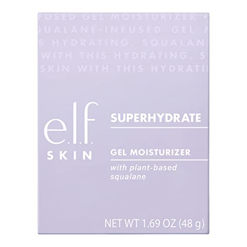 e.l.f., SuperHydrate Moisturiser, Fast-Absorbing, Non-Greasy, Gel Formula, Hydrates, Tones, Clarifies, Protects, Infused with Vitamin E, 1.69 Oz