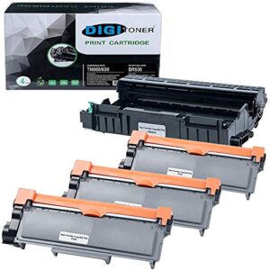digitoner dr630 drum unit tn630 tn660 toner cartridges replacement for brother dr-630 tn-660 tn-630 with mfc-l2700dw l2720dw l2740dw hl-l2300d l2320d l2340dw l2360dw l2380dw dcp-l2520dw l2540dw black