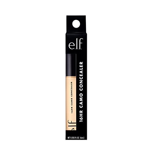 e.l.f. 16HR Camo Concealer, Full Coverage, Highly Pigmented Concealer With Matte Finish, Crease-proof, Vegan & Cruelty-Free, Fair Warm, 0.203 Fl Oz