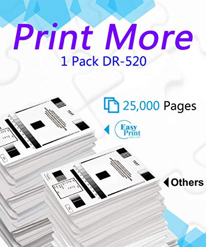 (1-Pack, Drum Unit) Compatible DR-520 DR-620 Imaging Drum Unit High Yield Used for Brother HL-5240 HL-5250DN HL-5340D HL-5370DW MFC-8890DW MFC-8460N DCP-8060 DCP-8065DN Printer, by EasyPrint