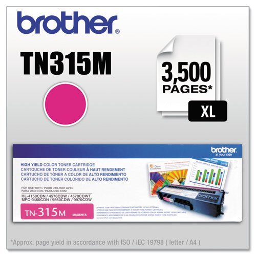 Brother International TN315M High Yield Magenta Toner Cartr