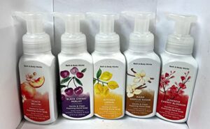bath and body works fresh and bright hand soaps – set of 5 gentle foaming soaps