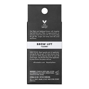e.l.f. Cosmetics Brow Lift, Clear Eyebrow Shaping Wax For Holding Brows In Place, Creates A Fluffy Feathered Look