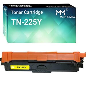 (1-pack, yellow) much&more compatible toner cartridge replacement for brother tn-225y tn-225 tn225 used for hl-3140cw 3150cdw 3170cdw mfc-9130cw dcp-9022cdw