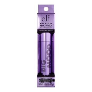 e.l.f. Big Mood Mascara, Instantly Creates Long-Lasting, Bold & Lifted, Voluminous Lashes, Infused with Jojoba Wax, Black, 0.30 fl Oz