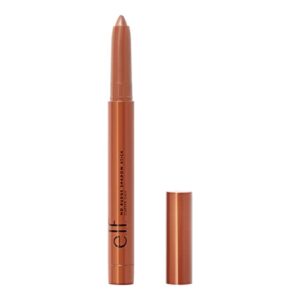 e.l.f. no budge shadow stick, longwear, smudge-proof metallic eyeshadow, copper chic, 0.056 oz (1.6g)