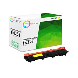 TCT Premium Compatible Toner Cartridge Replacement for Brother TN-221 TN221C TN221M TN221Y Works with Brother HL-3140 3150, MFC-9130, DCP-9020 Printers (Cyan, Magenta, Yellow) - 3 Pack