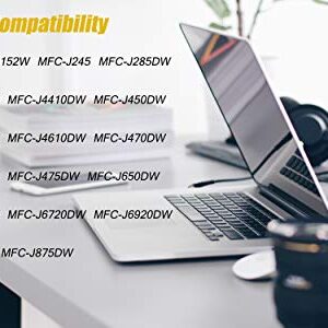 HGZ 6 Color Compatible Ink Cartridge Replacement for LC103 Compatible with MFC J870DW J450DW J470DW J650DW J4410DW J4510DW J4710DW J6720 (2C+2M+2Y)