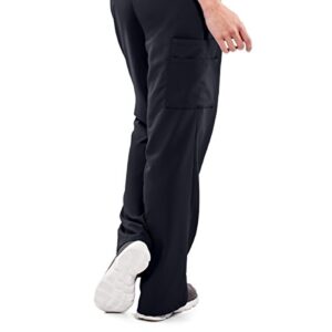 ave Women’s Medical Scrub Pants, Pacific ave, Slimming Straight Leg Style Scrub Pant, Cargo Pockets, Great for Nurses, Black, X-Small Petite