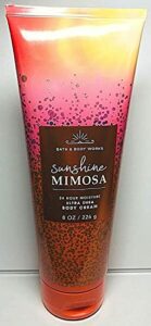 bath and body works sunshine mimosa ultra shea body cream 8 oz / 226 g