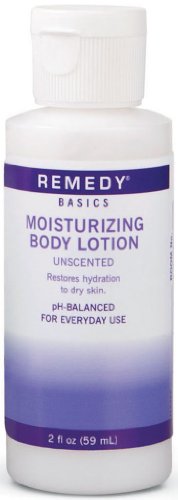 Medline Remedy Essentials Moisturizing Body Lotion, Unscented, 2 oz