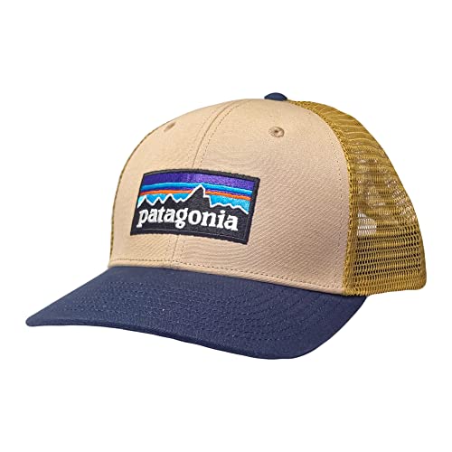 Patagonia P-6 Logo Trucker Hat (Qartan W/New Navy)