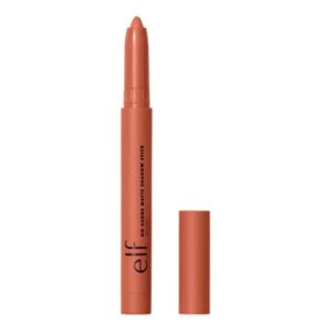 e.l.f. No Budge Matte Shadow Stick, One-Swipe Cream Eyeshadow Stick, Long-Wear & Crease Resistant, Matte Finish, Groovy