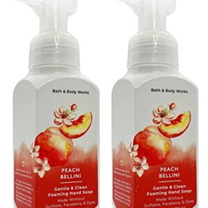 Bath&Body Works Gentle Foaming Hand Soap Peach Bellini, 8.75 Ounce, (Pack of 2)