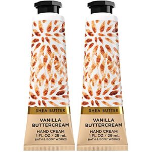 bath and body works 2 pack vanilla buttercream hand cream with shea butter. 1 oz.