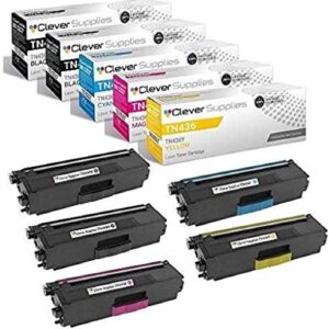 CS Compatible Toner Cartridge Replacement for Brother TN436 TN-436 2 x TN436BK TN436C TN436M TN436Y for HL-L8360CDW HL-L8360CDWT HL-L9310CDW HL-L9310CDWTT MFC-L8900CDW MFC-L9570CDW 5