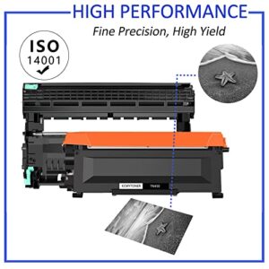 KCMYTONER 3 Pack TN450 High Yield Black Toner Cartridge + 2 Pack DR420 Drum Unit Replacement Compatible for Brother MFC-7860dw MFC-7360n HL-2280dw HL-2270dw HL-2240 DCP-7065dn Intellifax 2840 Printer