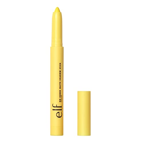 e.l.f. No Budge Matte Shadow Stick, One-Swipe Cream Eyeshadow Stick, Long-Wear & Crease Resistant, Matte Finish, Stellar