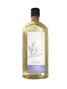 bath & body works aromatherapy sleep – lavender + vanilla body wash & foam bath, 10 fl oz
