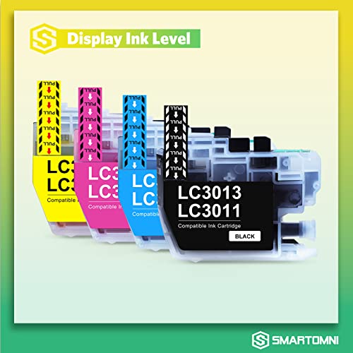 S SMARTOMNI Compatible Ink Cartridge Replacement for Brother LC3013 Ink Cartridge Color 8-Pack (2K2C2M2Y) Set for Brother mfc-j491dw mfc-j497dw mfc-j690dw mfc-j895dw Printer Black Cyan Magenta Yellow