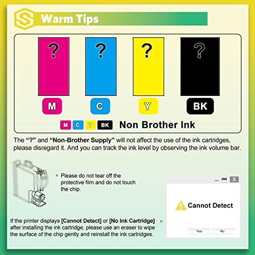 S SMARTOMNI Compatible Ink Cartridge Replacement for Brother LC3013 Ink Cartridge Color 8-Pack (2K2C2M2Y) Set for Brother mfc-j491dw mfc-j497dw mfc-j690dw mfc-j895dw Printer Black Cyan Magenta Yellow