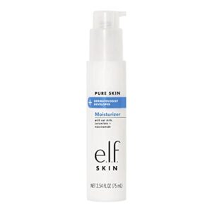 e.l.f. pure skin moisturizer, creamy & weightless daily moisturizer, helps protect the skin’s barrier & replenish natural moisture, 2.54 fl oz