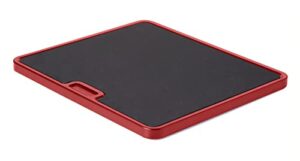 nifty solutions large appliance rolling tray – red, home kitchen counter organizer, integrated rolling system, non-slip pad top for coffee maker, stand mixer, blender, toaster, (8824red)
