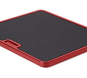 Nifty Solutions Large Appliance Rolling Tray - Red, Home Kitchen Counter Organizer, Integrated Rolling System, Non-Slip Pad Top for Coffee Maker, Stand Mixer, Blender, Toaster, (8824RED)