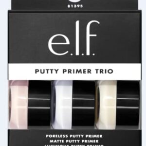 e.l.f. Putty Primer Trio | Includes Poreless Putty, Matte Putty & Luminous Putty | Travel Size | 0.14 Oz (4g) each